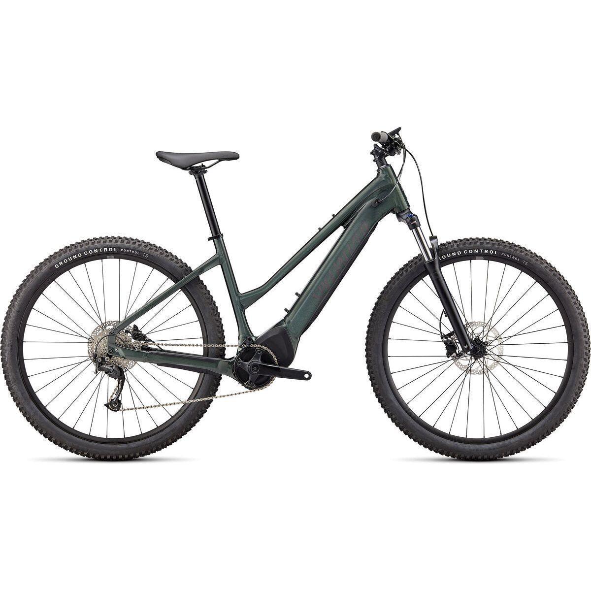 Specialized Turbo Tero 3.0 Step-Through Bicycle - E-Bikes - Hybrid - Step-Through Specialized Small Oak Green Metallic / Smoke