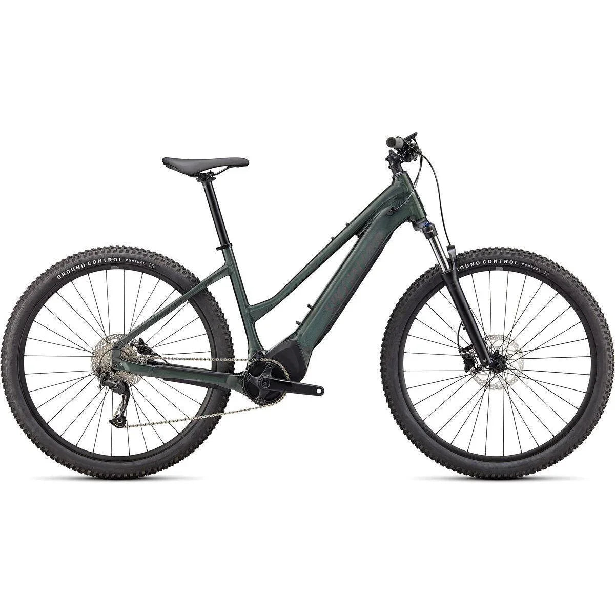 Specialized Turbo Tero 3.0 Step-Through Bicycle - E-Bikes - Hybrid - Step-Through Specialized Small Oak Green Metallic / Smoke