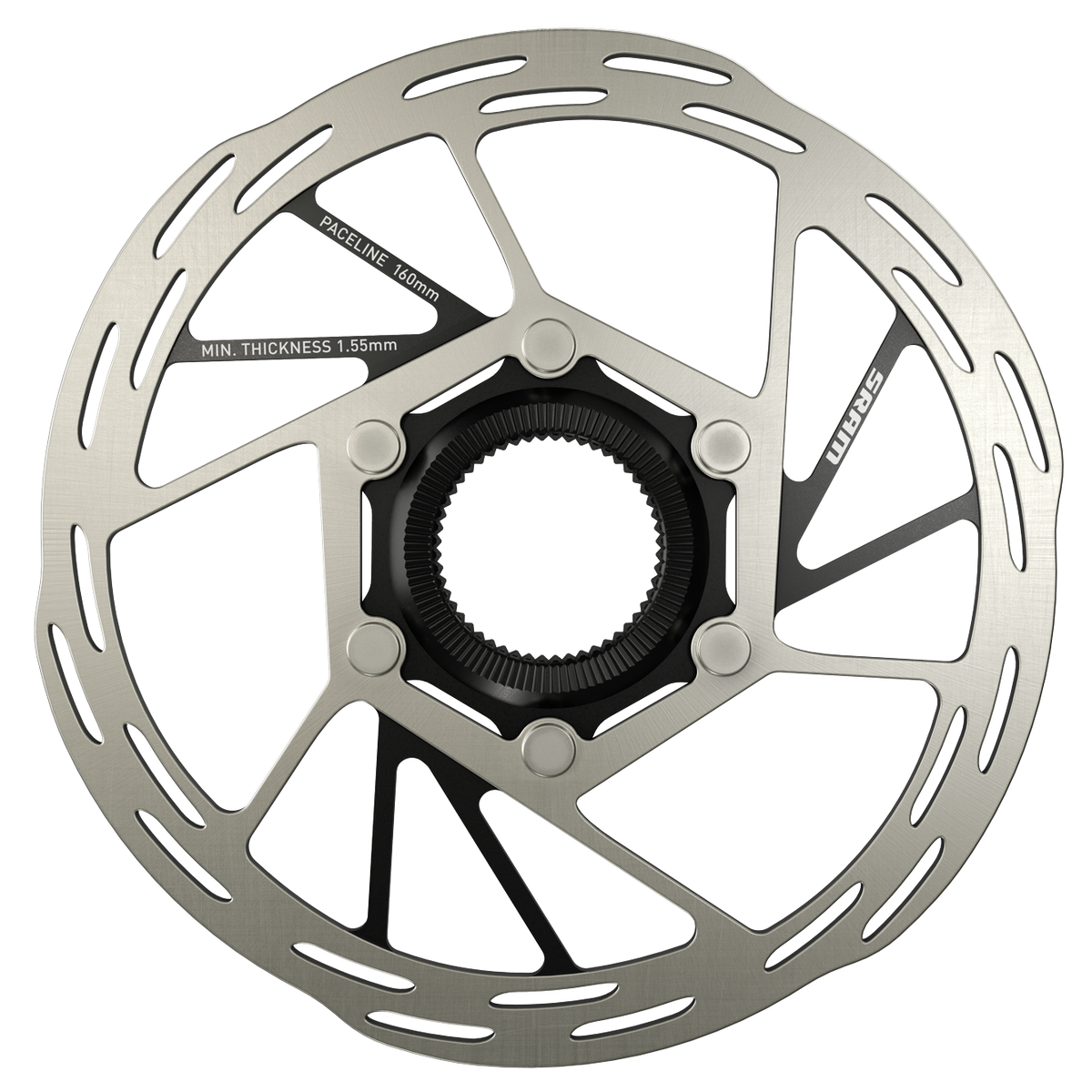 SRAM Paceline Disc Brake Rotor - 160mm, Center Lock, 1.85mm, Includes Internal Tooled Lockring Cycling Parts - Brake - Disc Brake Rotors SRAM