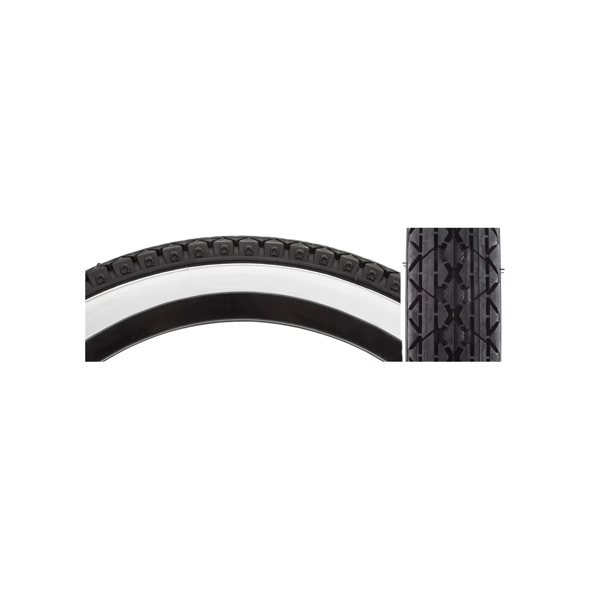 Sunlite Tire 26x2.125 Cruiser CST241 BK/WHT Wire Tires and Tubes - Road Tires - 26" SUNLITE