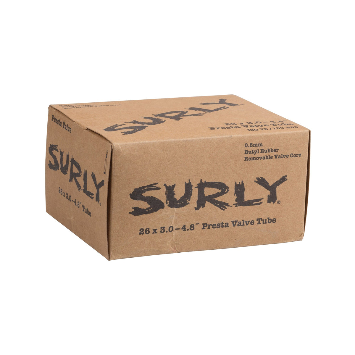 Surly Plus Fat Bike Tube - 26+, 26 x 3.0 - 4.8, Presta Valve Tires and Tubes - Mountain Tubes Surly