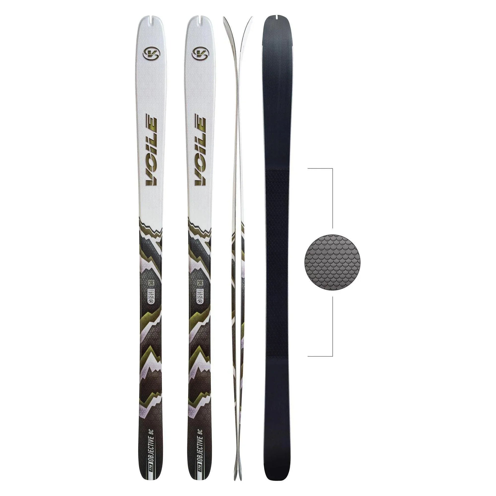 Voile Objective BC Touring Ski Skis - Touring Skis - Ski Mountaineering - Mens Voile