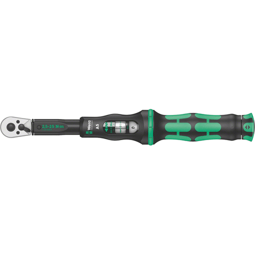 Wera Click-Torque A 5 Torque Wrench - with Reversible Ratchet, 1/4" Cycling Accessories - Tools Wera