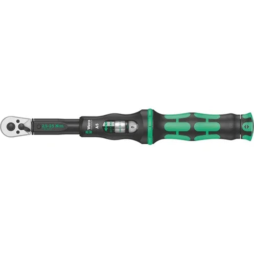 Wera Click-Torque A 5 Torque Wrench - with Reversible Ratchet, 1/4" Cycling Accessories - Tools Wera