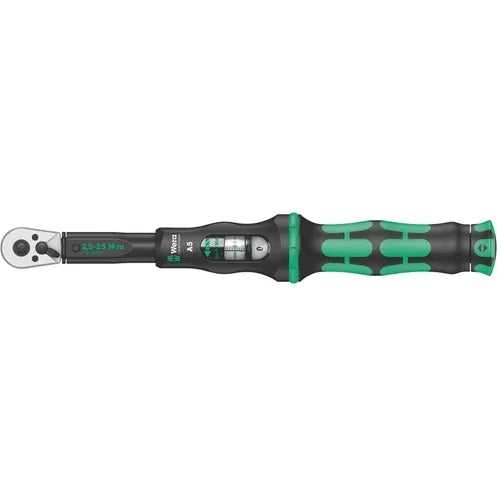 Wera Click-Torque A 5 Torque Wrench - with Reversible Ratchet, 1/4" Cycling Accessories - Tools Wera