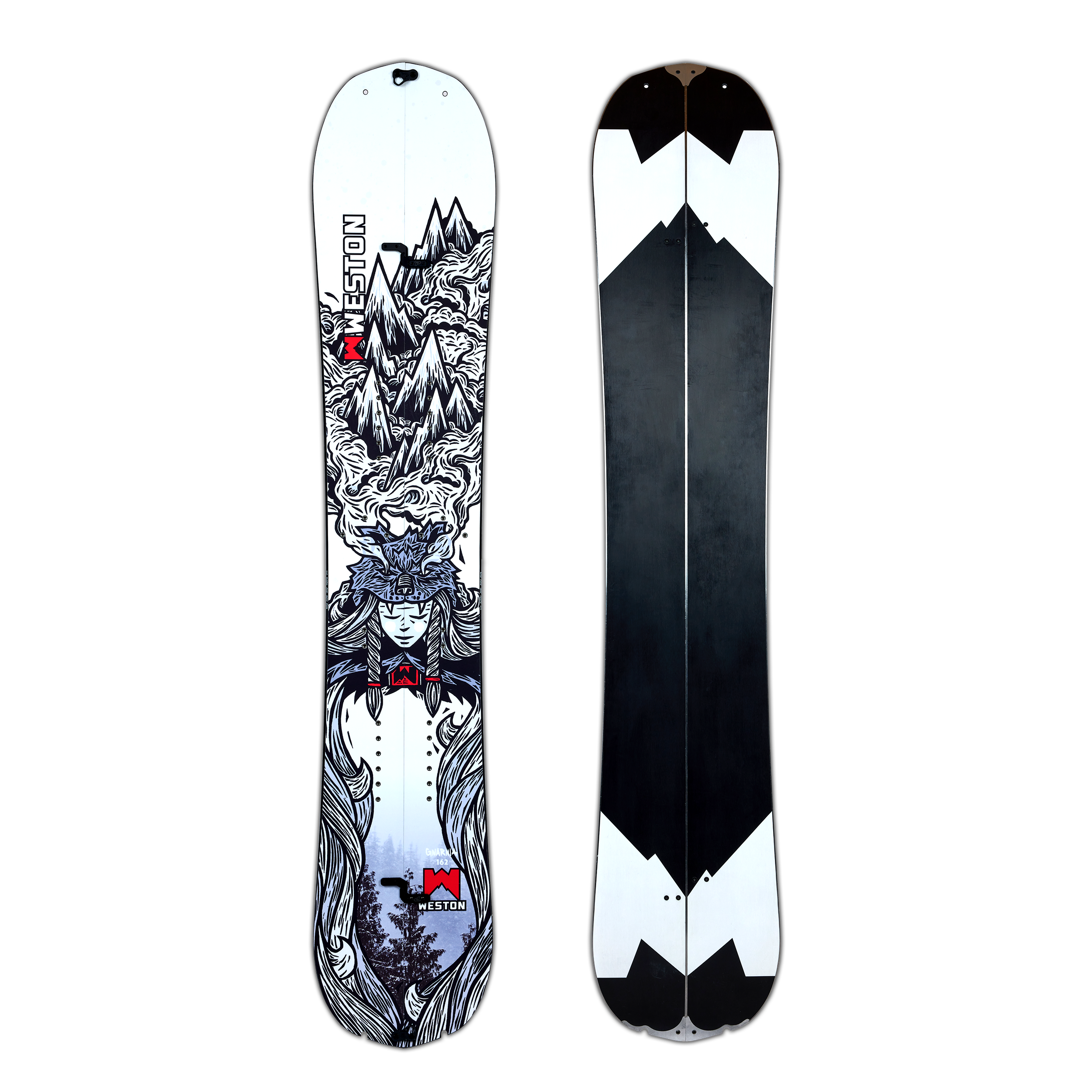 Weston Gnarnia Carbon Splitboard — topsheet and base