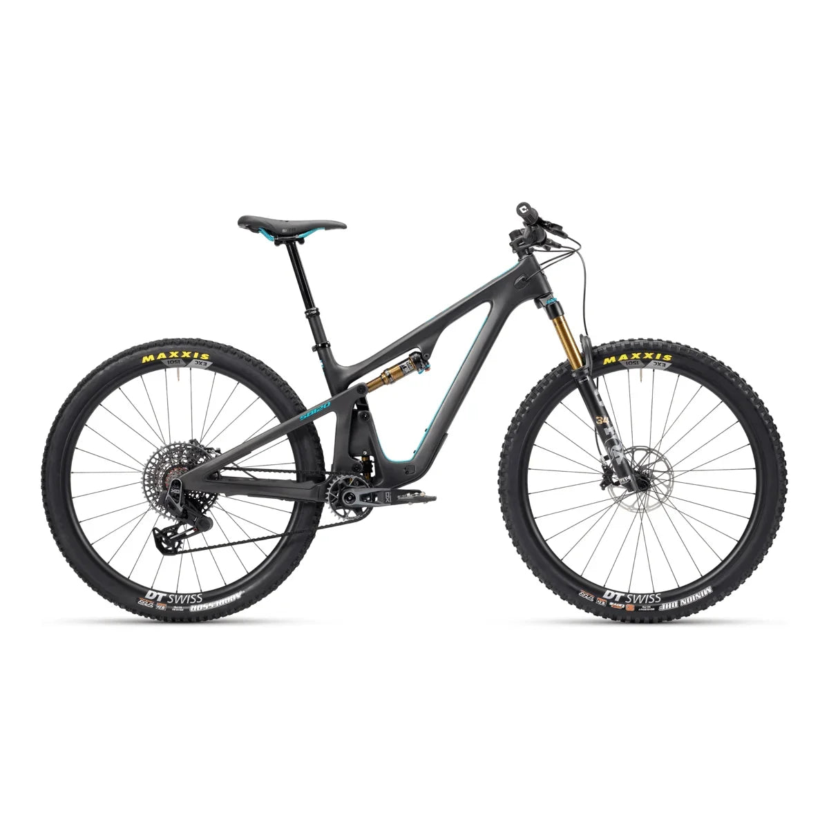 Yeti SB120 T-Series XO T-Type Bicycle - Mountain - Trail Yeti Cycles Large Raw/Turq