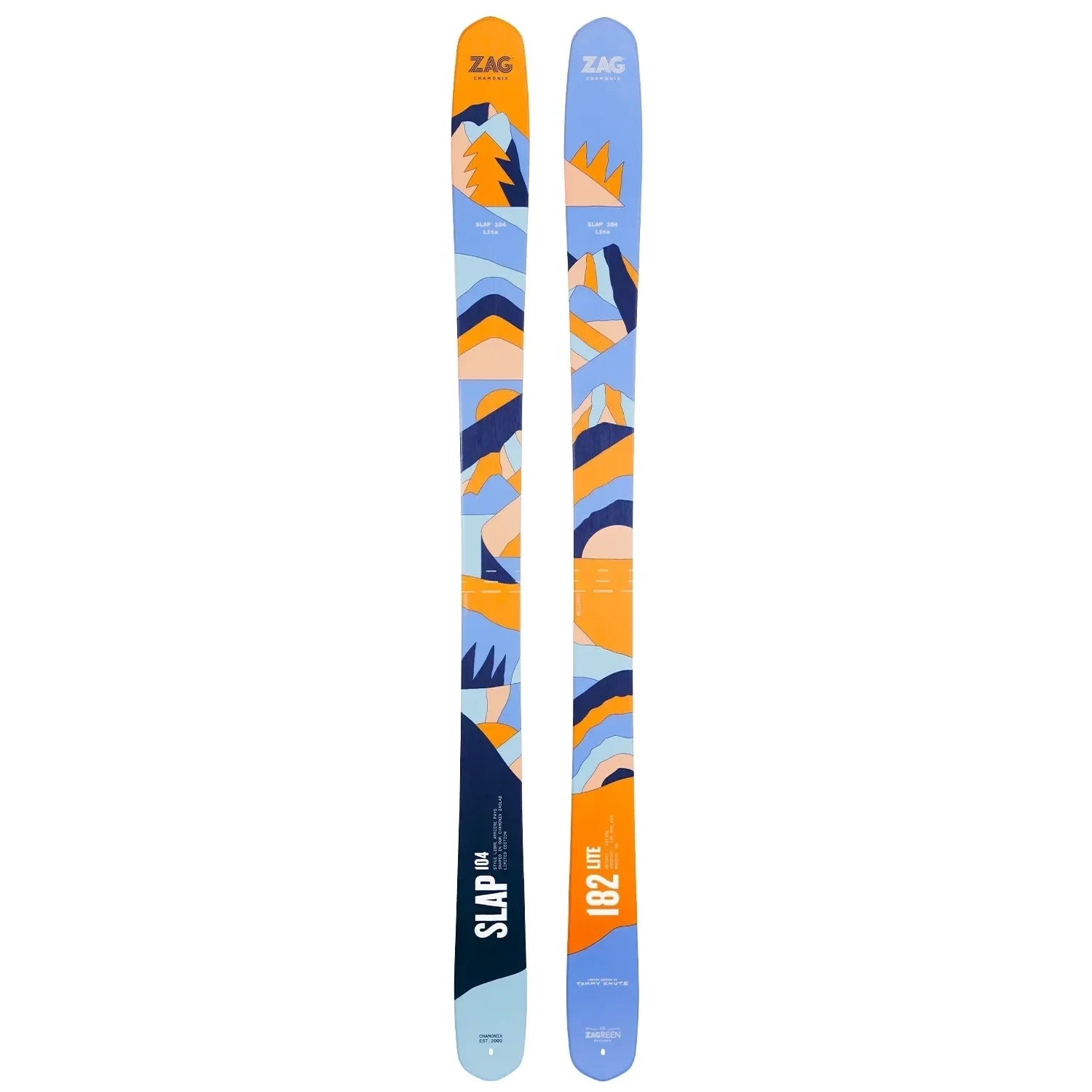 Zag Slap 104 Lite Alpine Touring Ski Skis - Touring Skis - All Mountain - Mens-Unisex Zag Skis