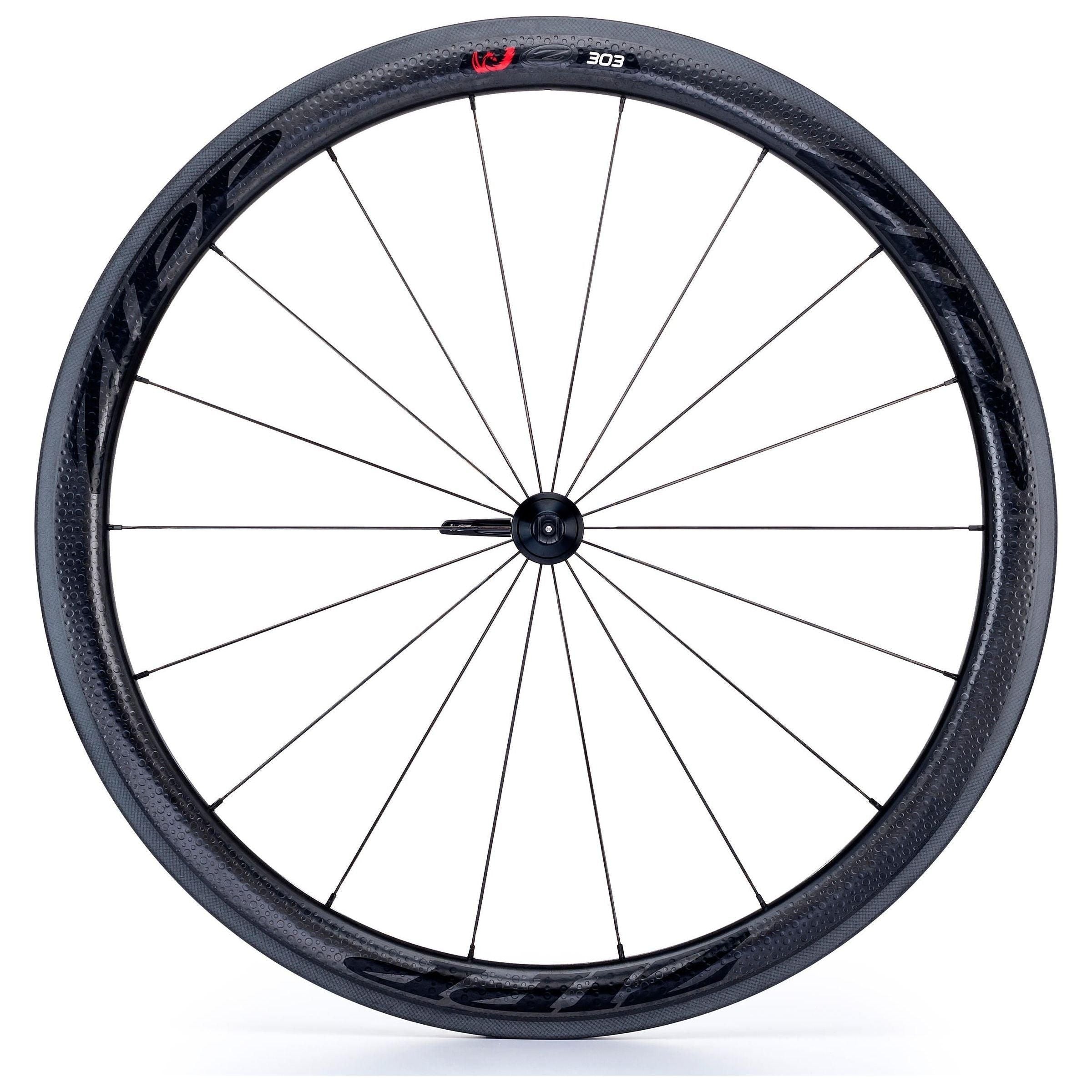 15' Zipp 303 Firecrest Tubular Front 18 spokes Black Decal Cycling Parts - Wheels - Front Wheel ZIPP
