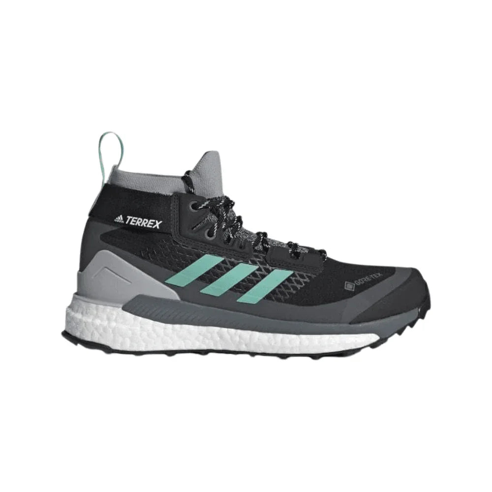 Adidas Terrex Free Hiker GTX W Summer Footwear - Hiking Footwear - Womens Adidas 6 Core Black/ Acid Mint/Hi-Res Yellow