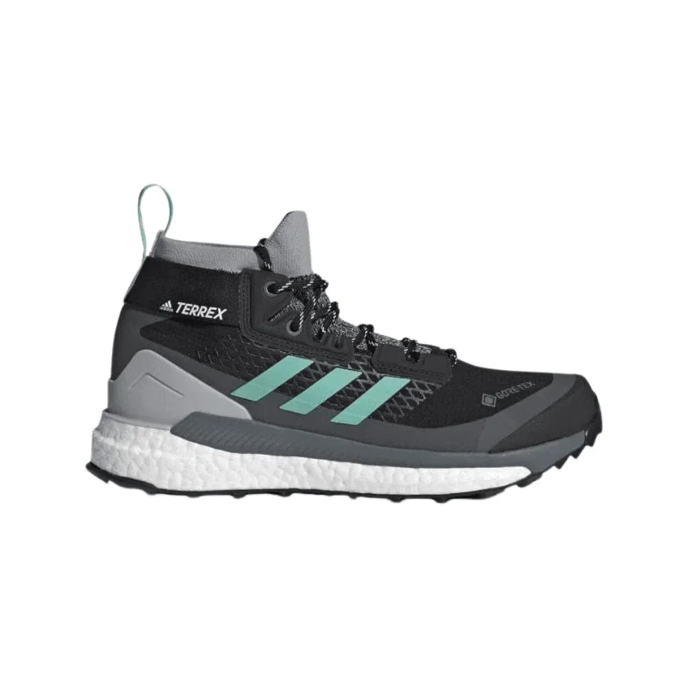 Adidas Terrex Free Hiker GTX W Summer Footwear - Hiking Footwear - Womens Adidas 6 Core Black/ Acid Mint/Hi-Res Yellow