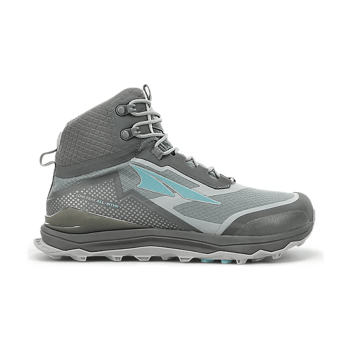 Altra W Lone Peak All-Wthr Mid Summer Footwear - Hiking Footwear - Womens Altra 6 Grey/Green