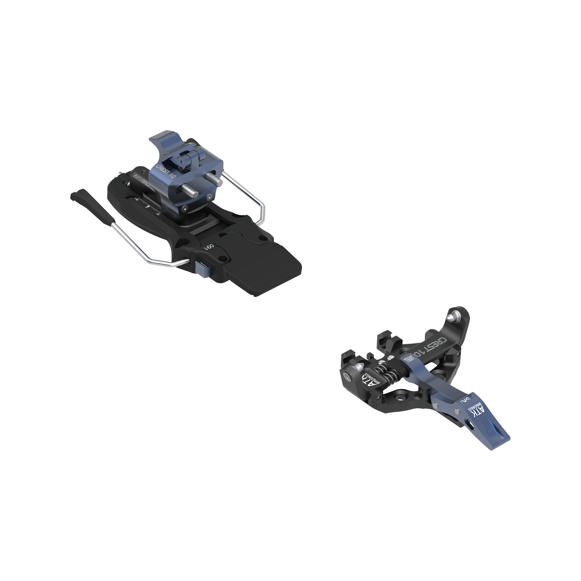 ATK Crest 10 Alpine Touring Binding (2023) Ski Bindings - Touring Bindings - All Mountain ATK 86mm Dark Blue