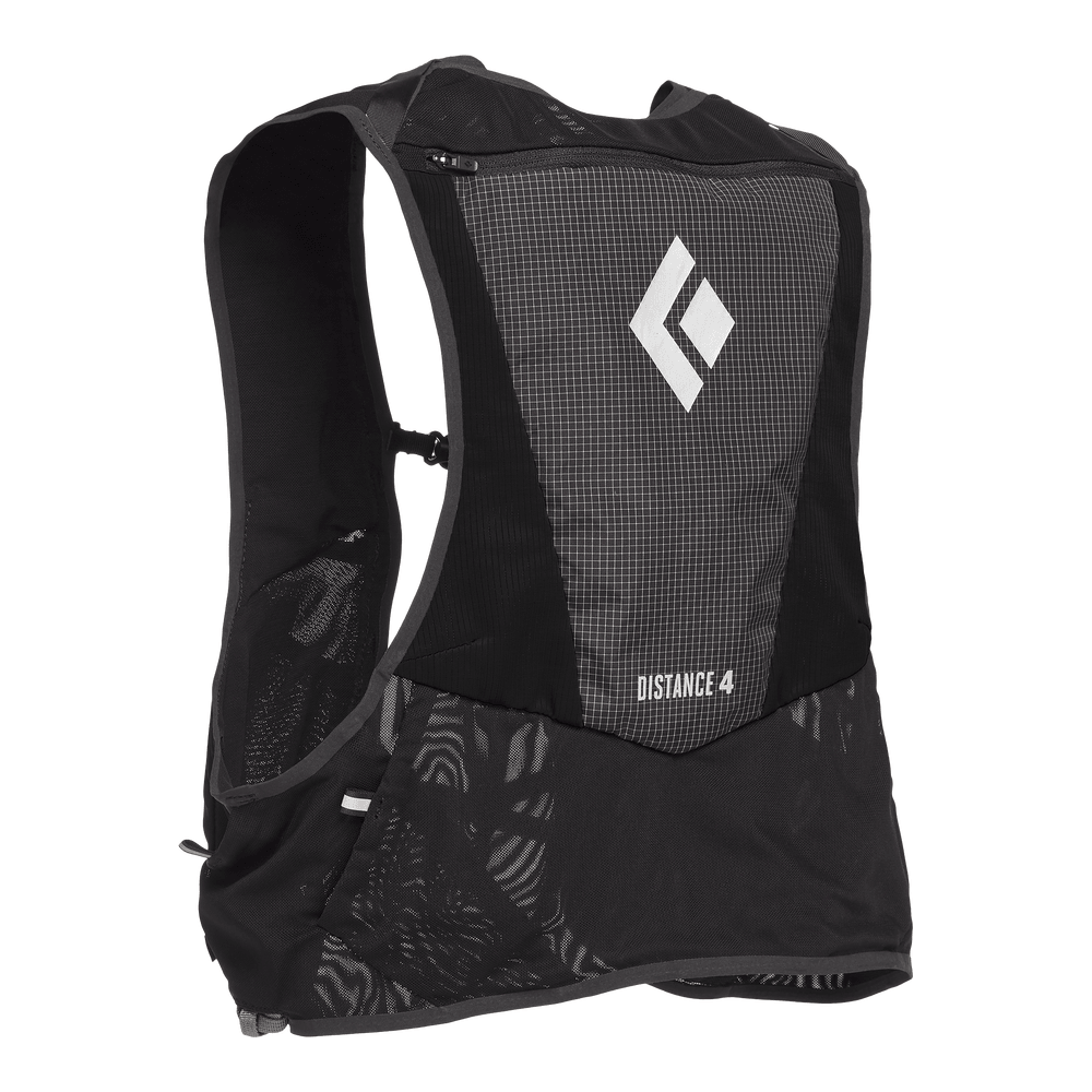 Black Diamond Distance 4 Hydration Vest Backpacks and Bags - Summer Pack Running Black Diamond Extra Small Black