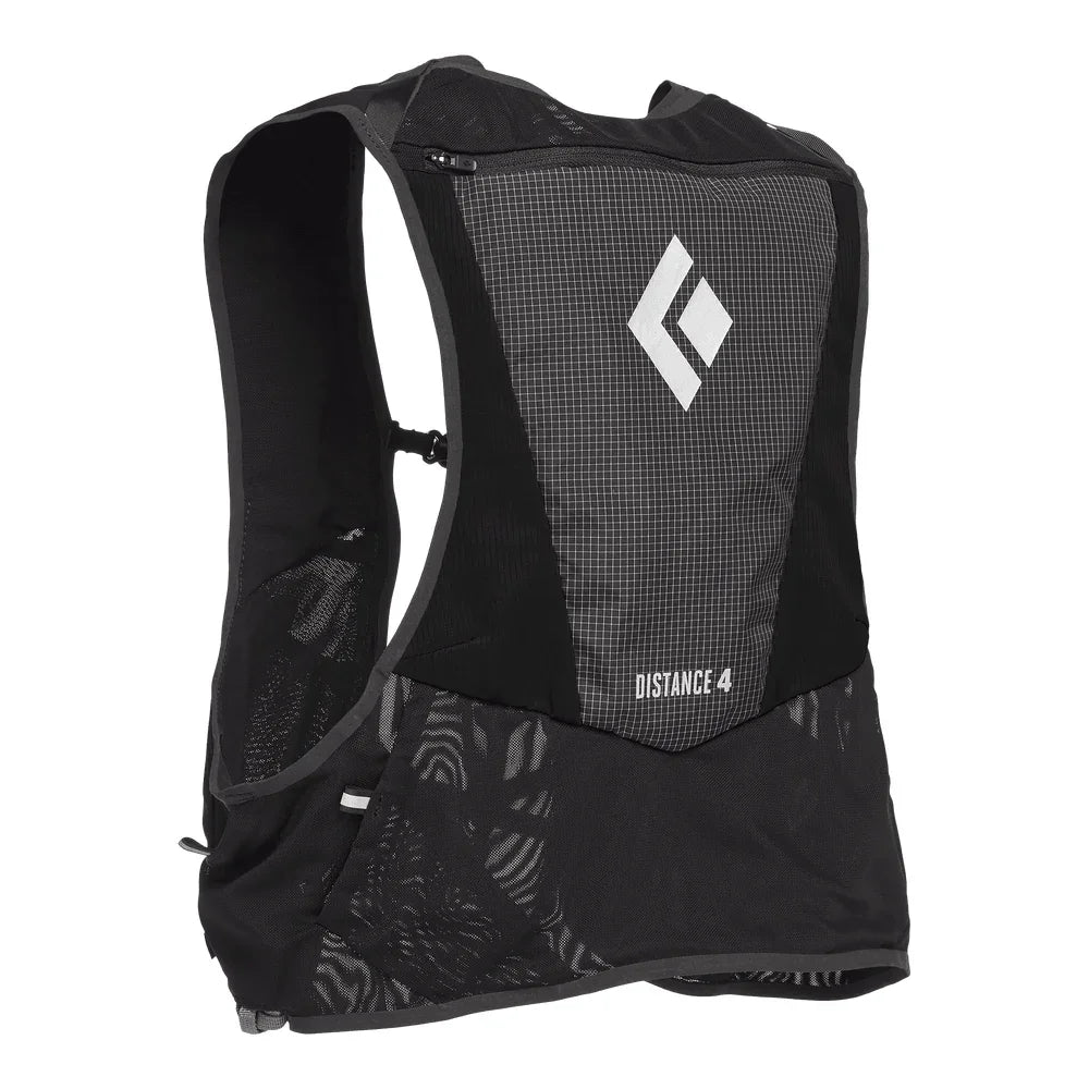 Black Diamond Distance 4 Hydration Vest Backpacks and Bags - Summer Pack Running Black Diamond Extra Small Black