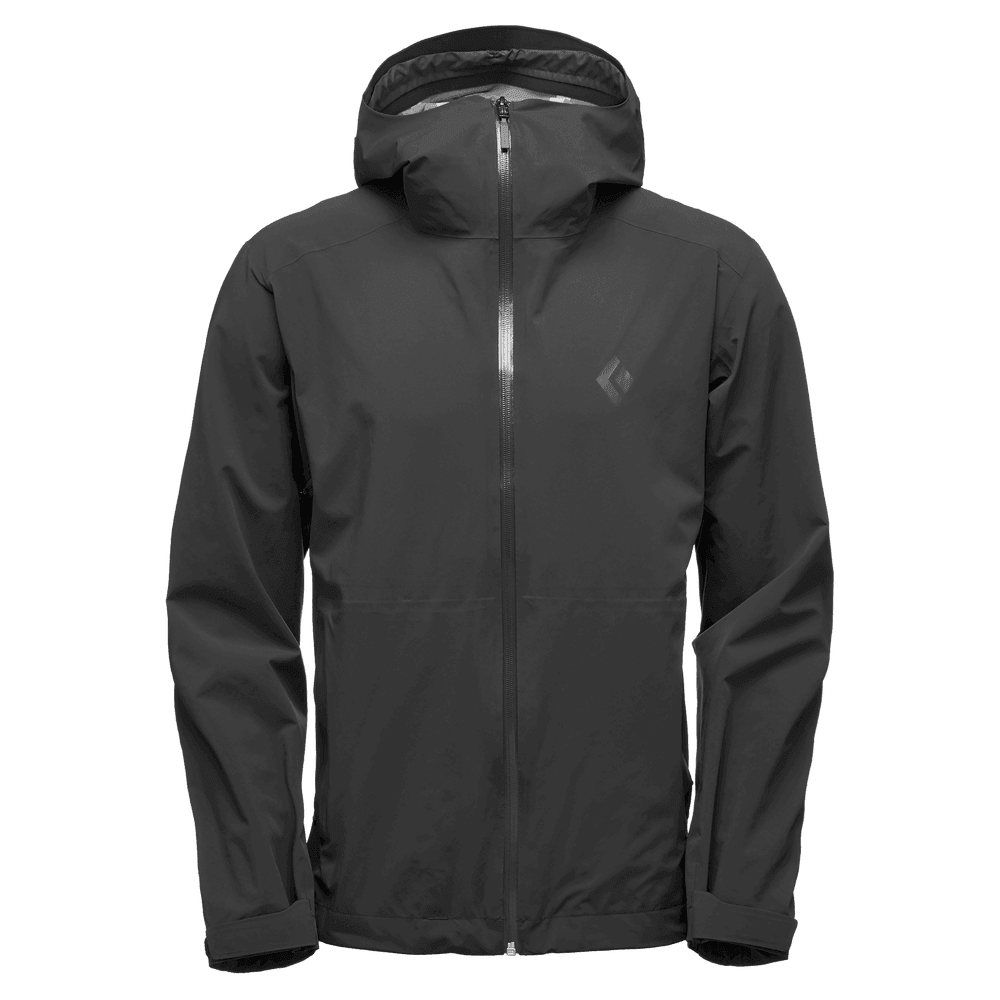 Black Diamond M Stormline Stretch Rain Jacket Summer Apparel - Mens Black Diamond Small Black