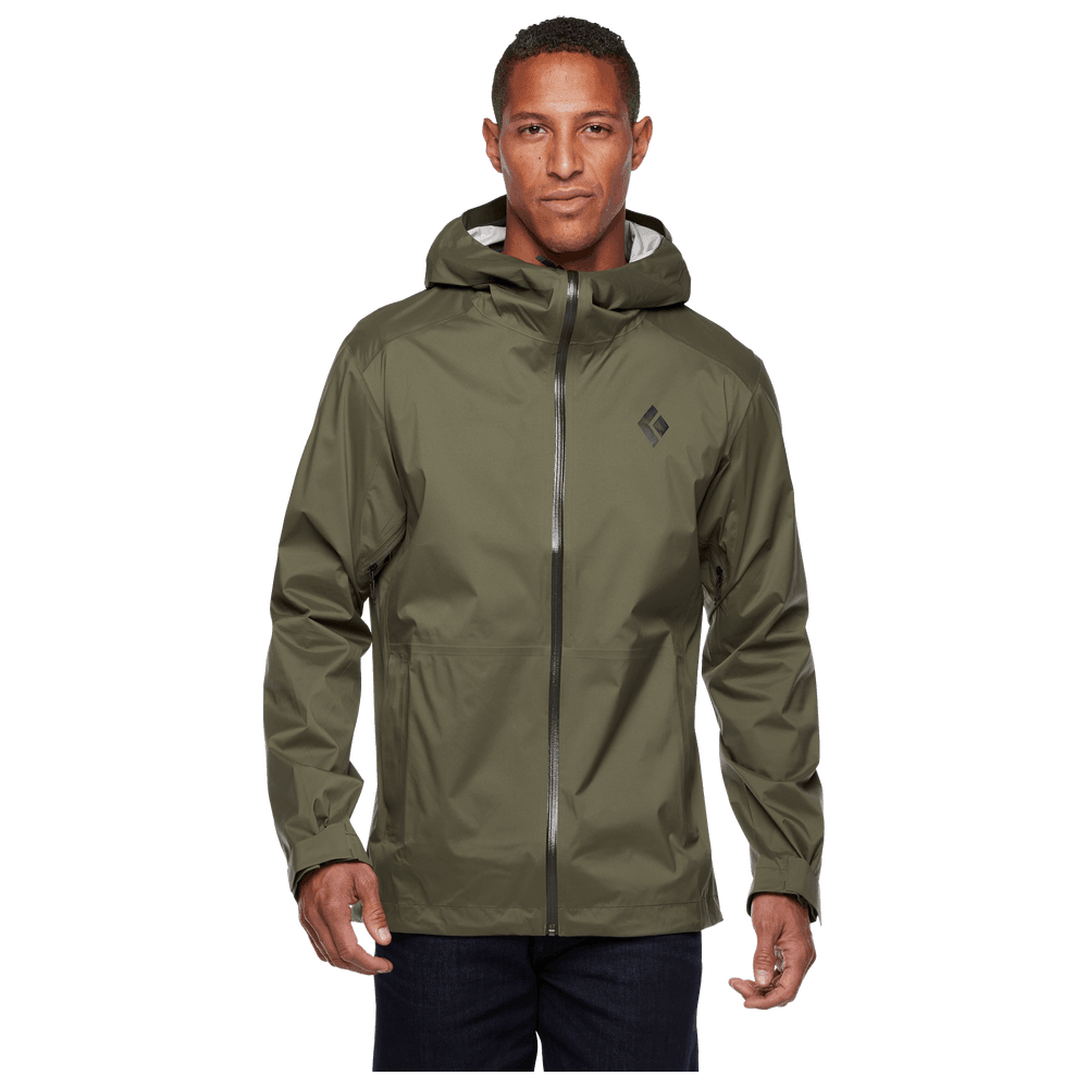 Black Diamond M Stormline Stretch Rain Jacket Summer Apparel - Mens Black Diamond Small Tundra