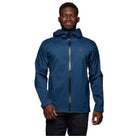 Black Diamond M Stormline Stretch Rain Jacket Summer Apparel - Mens Black Diamond Small Indigo