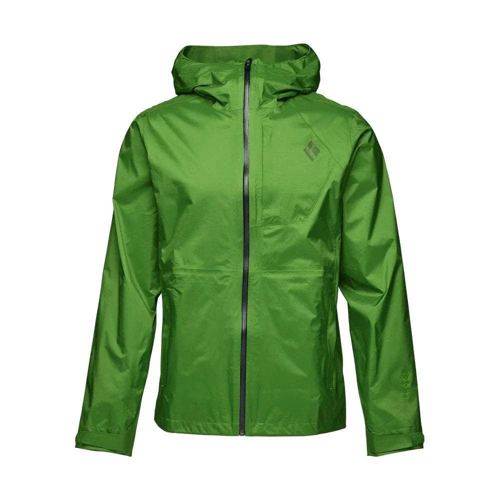 Black Diamond M Treeline Rain Shell Summer Apparel - Mens - Tops Black Diamond Small Bottle Green