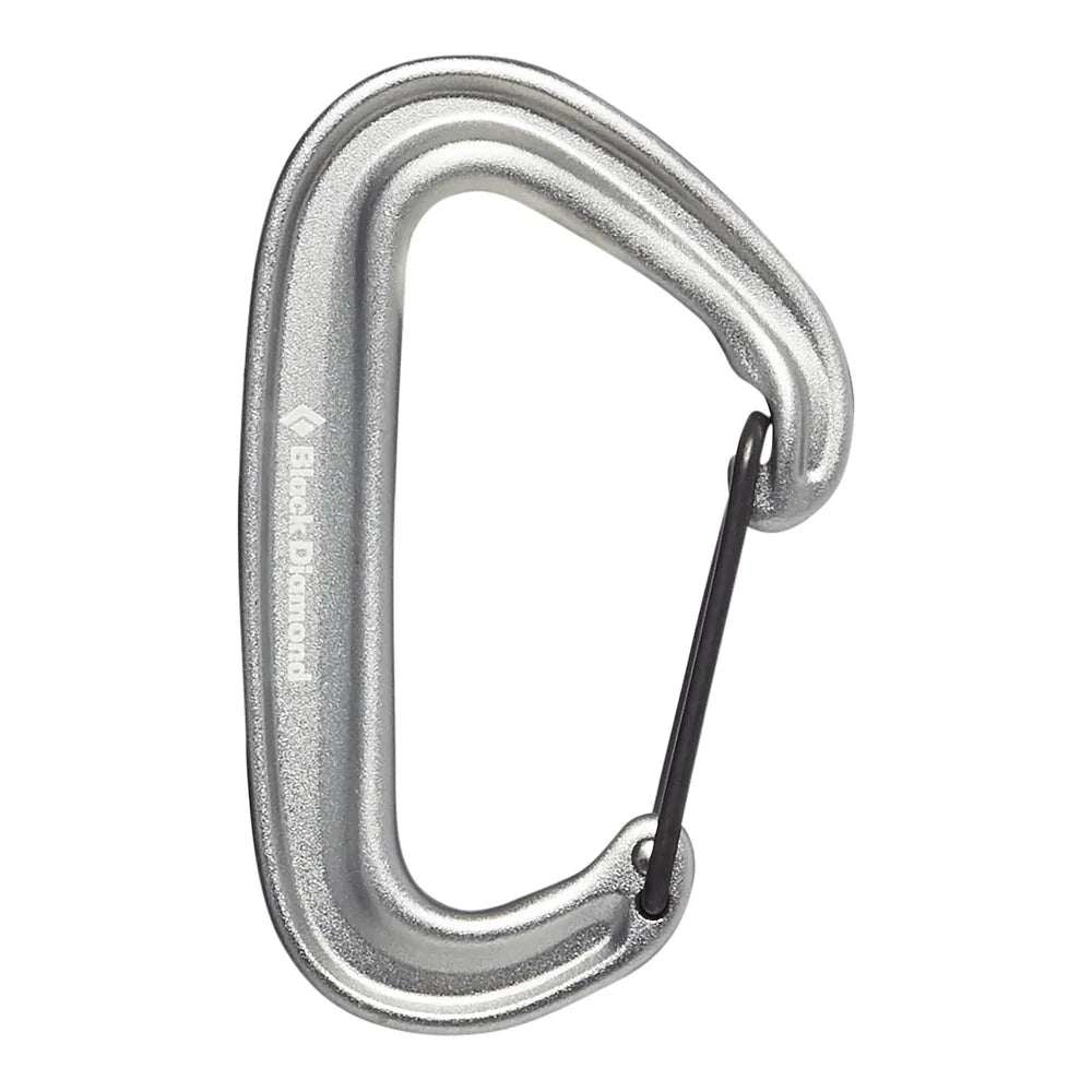 Black Diamond Miniwire Carabiner Summer Gear - Climbing Gear Black Diamond Light Gray