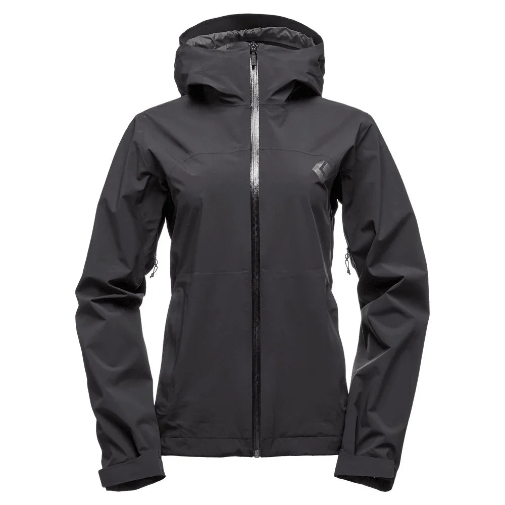 Black Diamond W Stormline Stretch Rain Jacket Summer Apparel - Womens - Tops Black Diamond XSmall Black