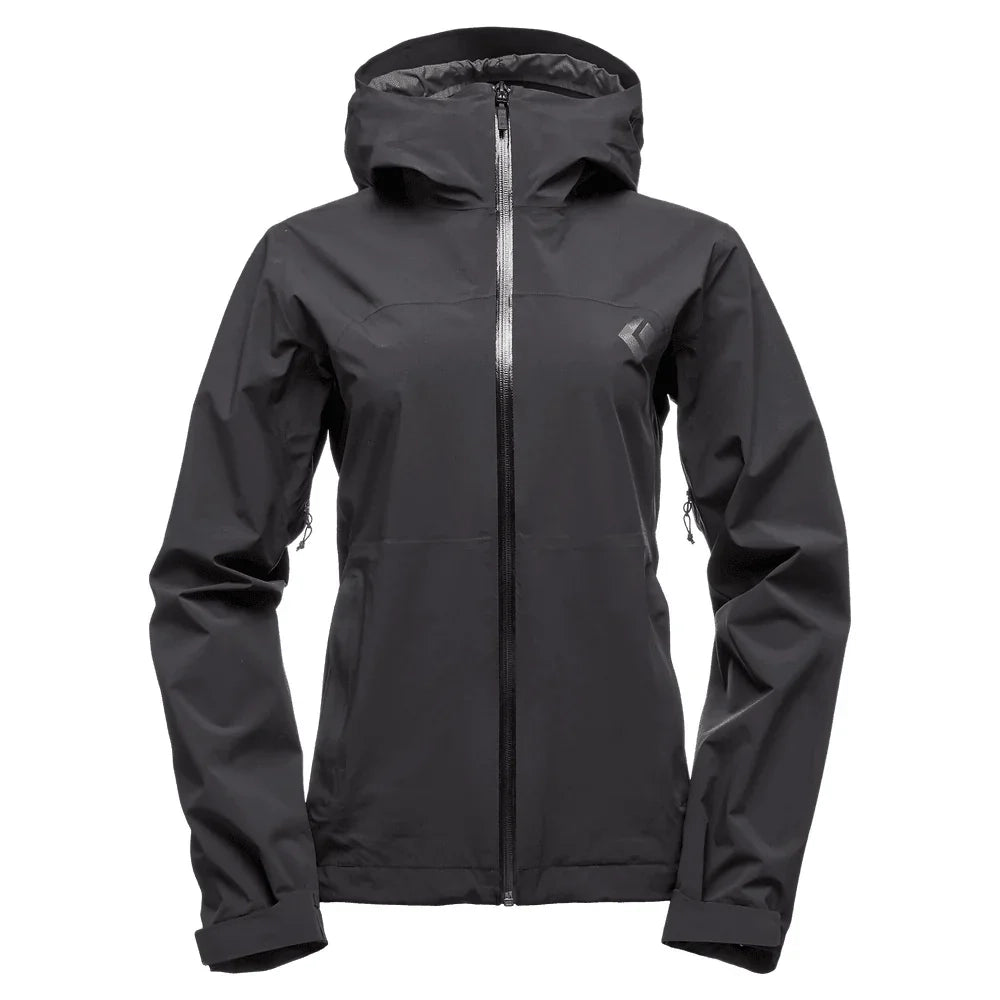 Black Diamond W Stormline Stretch Rain Jacket Summer Apparel - Womens - Tops Black Diamond XSmall Black