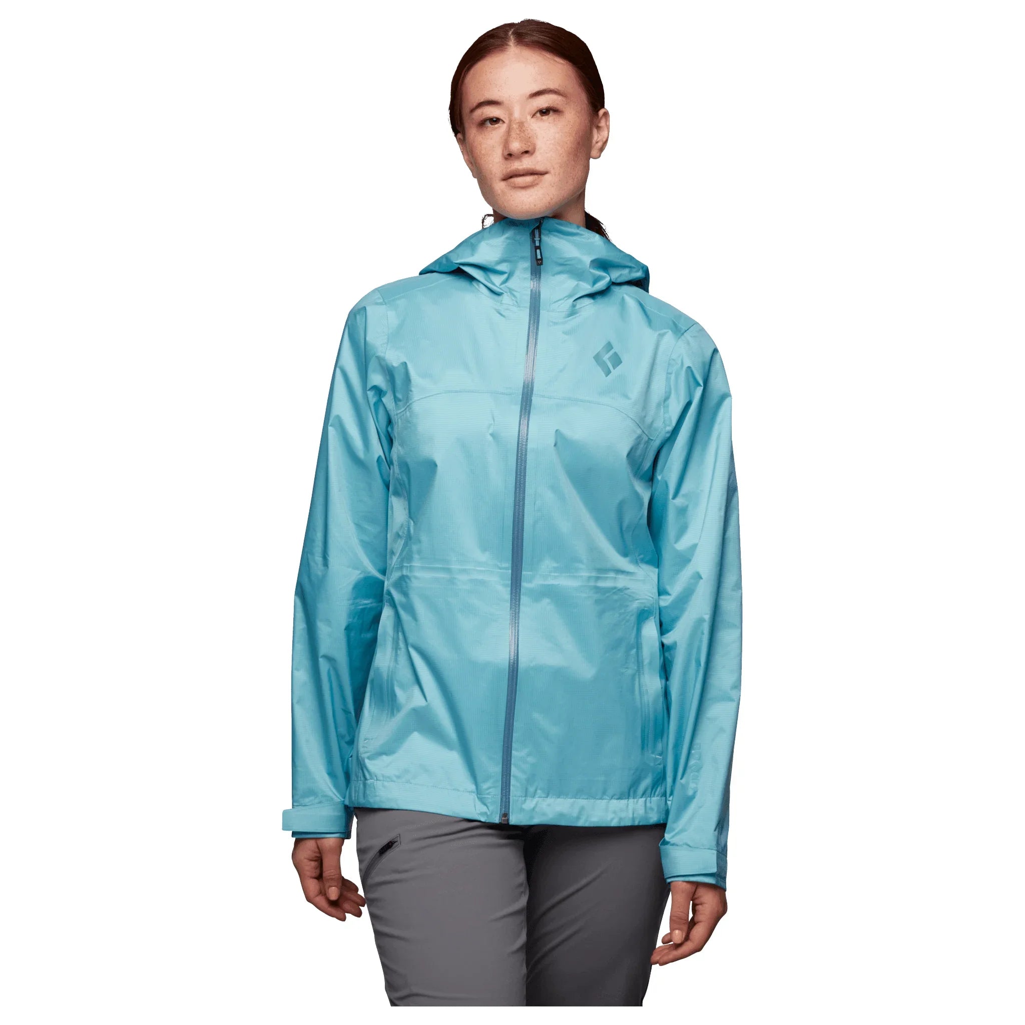 Black Diamond W Treeline Rain Shell Summer Apparel - Womens - Tops Black Diamond Extra Small Coastal Blue