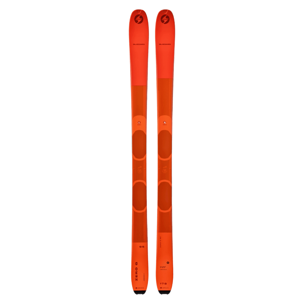 Blizzard Zero G 95 Alpine Touring Ski Skis - Touring Skis - All Mountain - Mens Blizzard 157 Orange