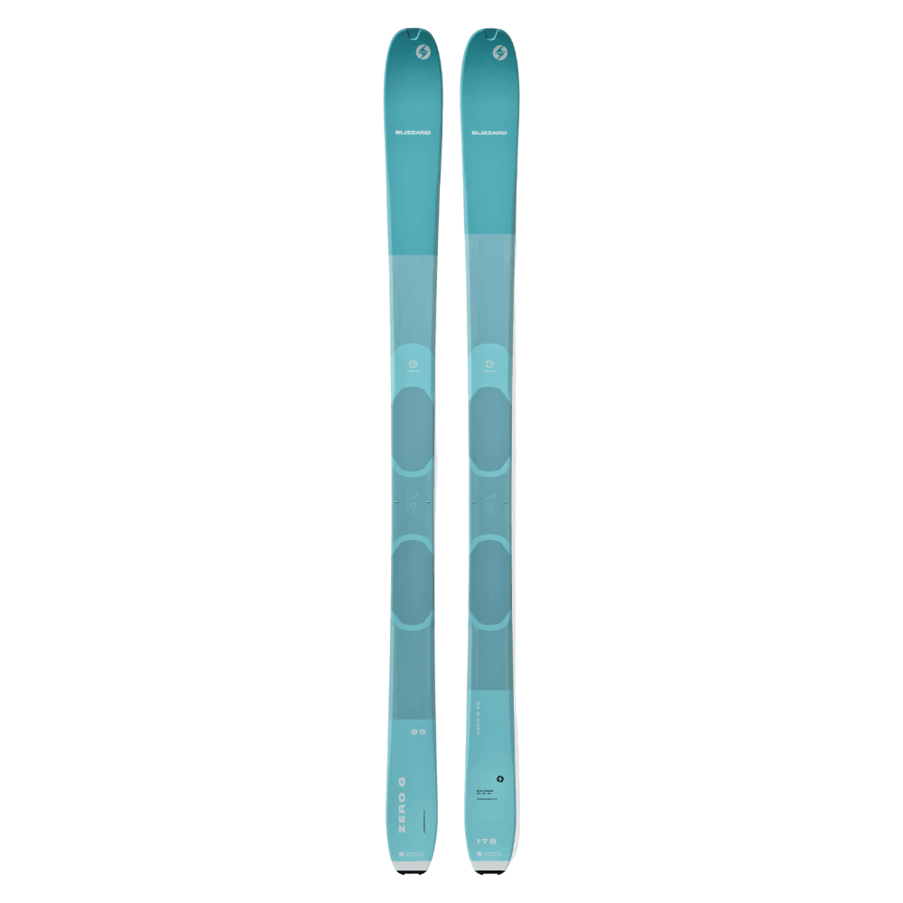 Blizzard Zero G 95 Alpine Touring Ski Skis - Touring Skis - All Mountain - Mens Blizzard 157 Light Blue