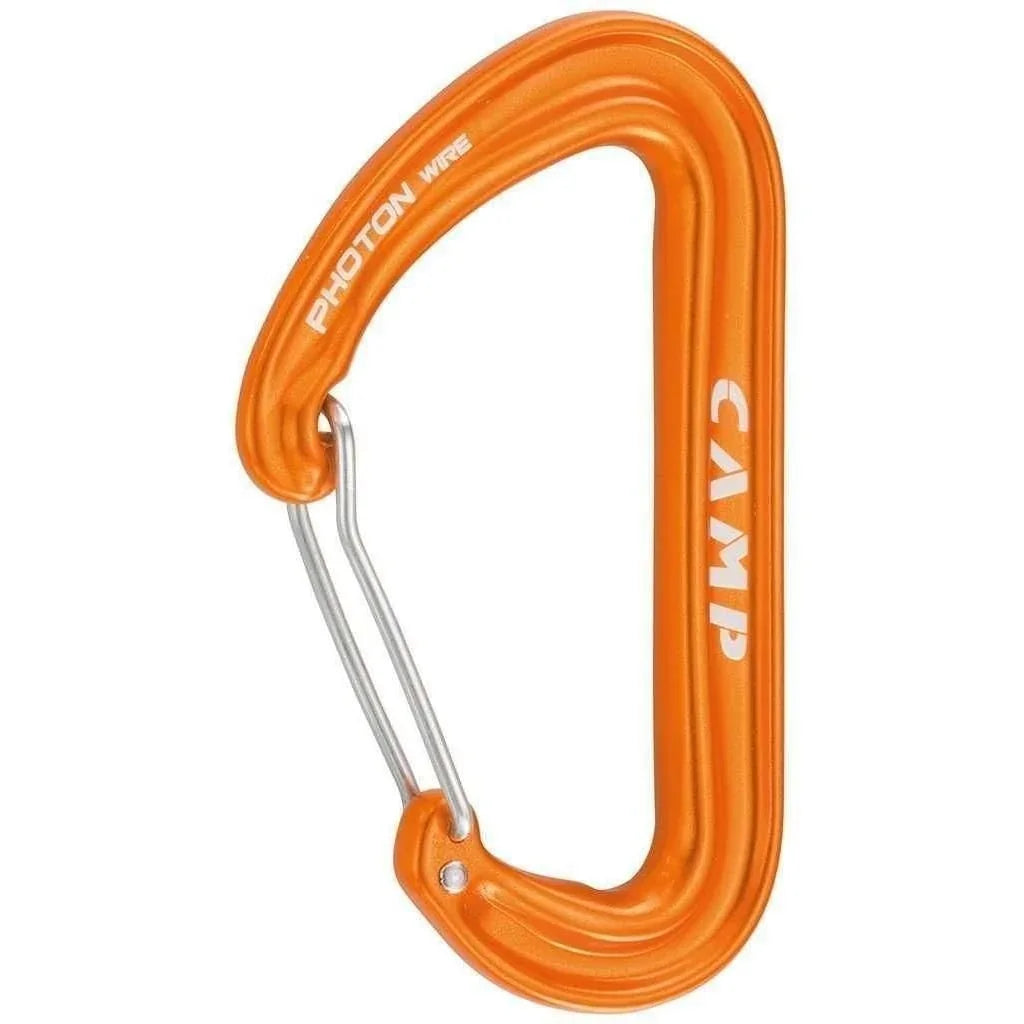 Camp Photon Wire Carabiner Summer Gear - Climbing Gear CAMP Orange