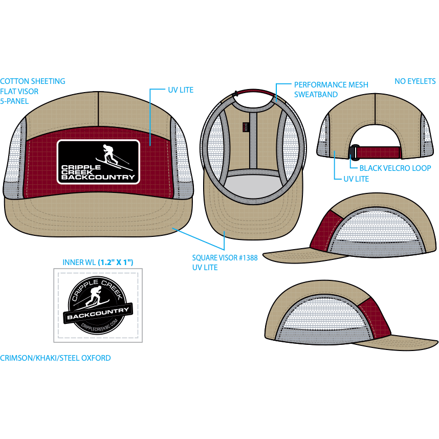 CCBC Runner Hat Merch Cripple Creek Backcountry