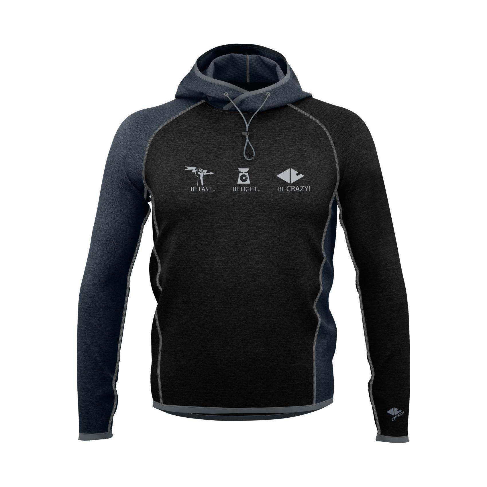 Crazy M Director Pull Winter Apparel - Winter Apparel Mens Mid Layer Top Crazy Medium Black