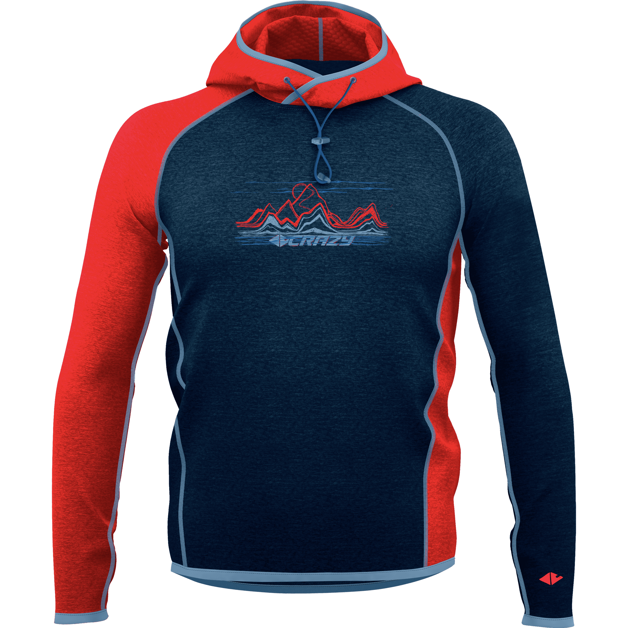 Crazy M Director Pull Winter Apparel - Winter Apparel Mens Mid Layer Top Crazy Small Fire
