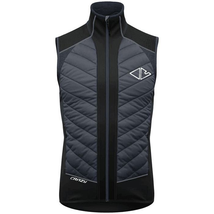 Crazy M Flame Vest Winter Apparel - Winter Apparel Mens Mid Layer Top Crazy Large Black