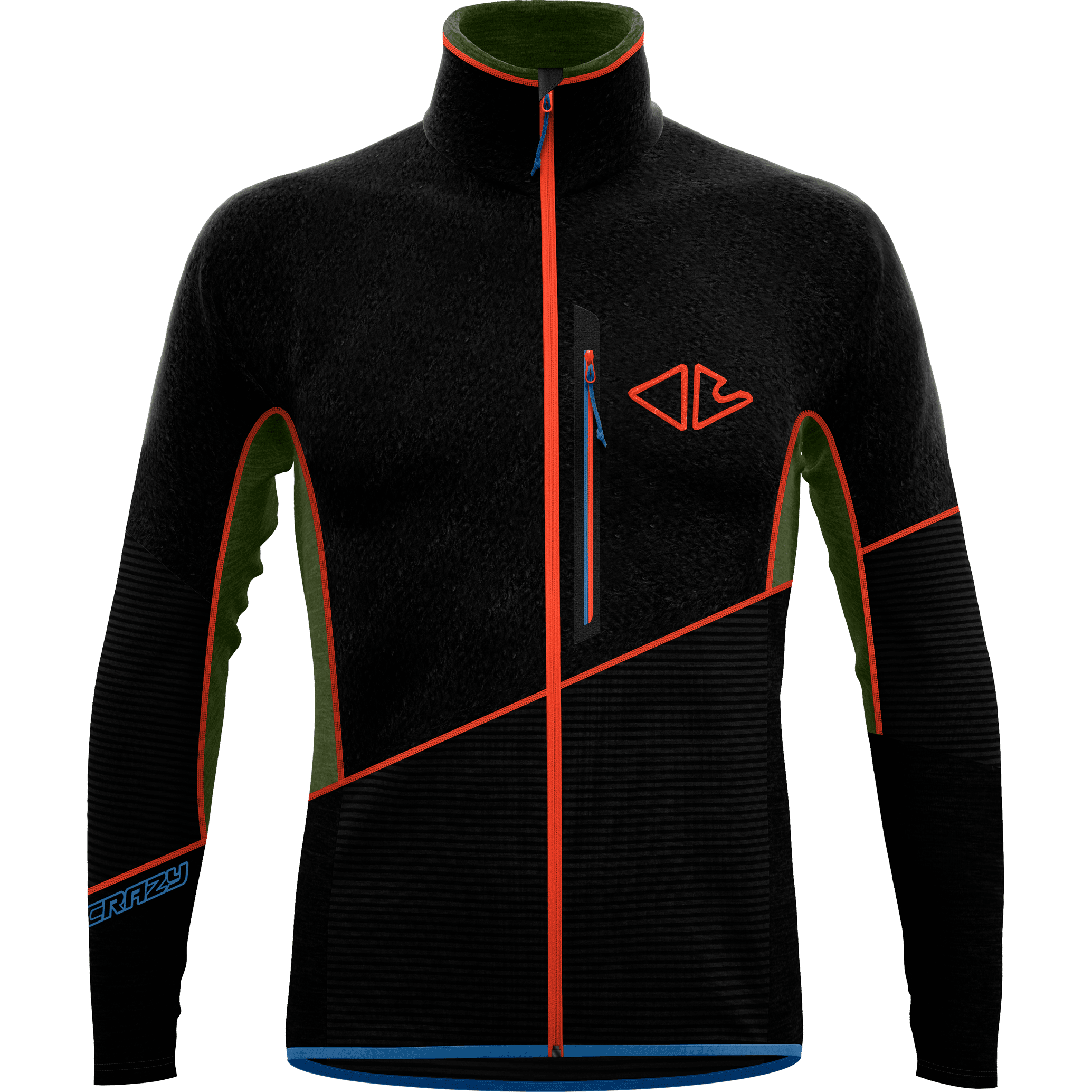 Crazy M Magma Pull Winter Apparel - Winter Apparel Mens Mid Layer Top Crazy Medium Forest