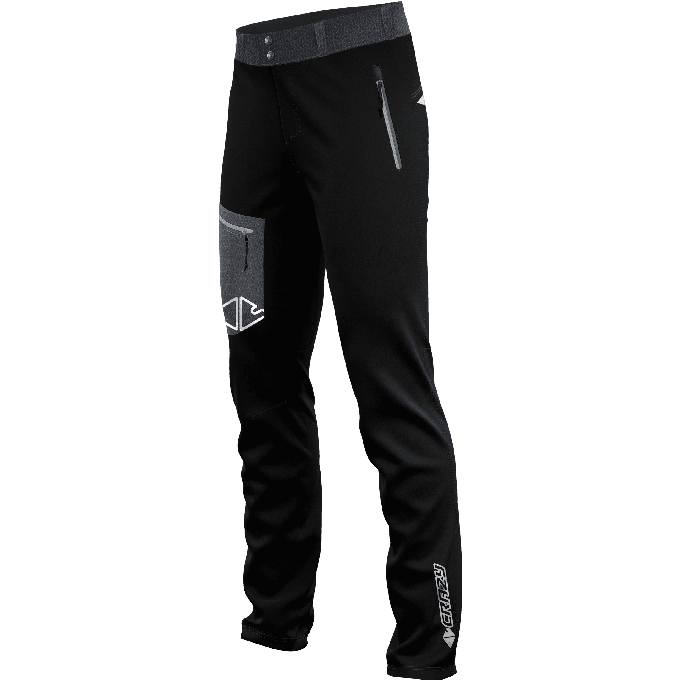 Crazy M Resolution Pant Winter Apparel - Winter Apparel Mens Softshell Bottom Crazy Small Black/Grey