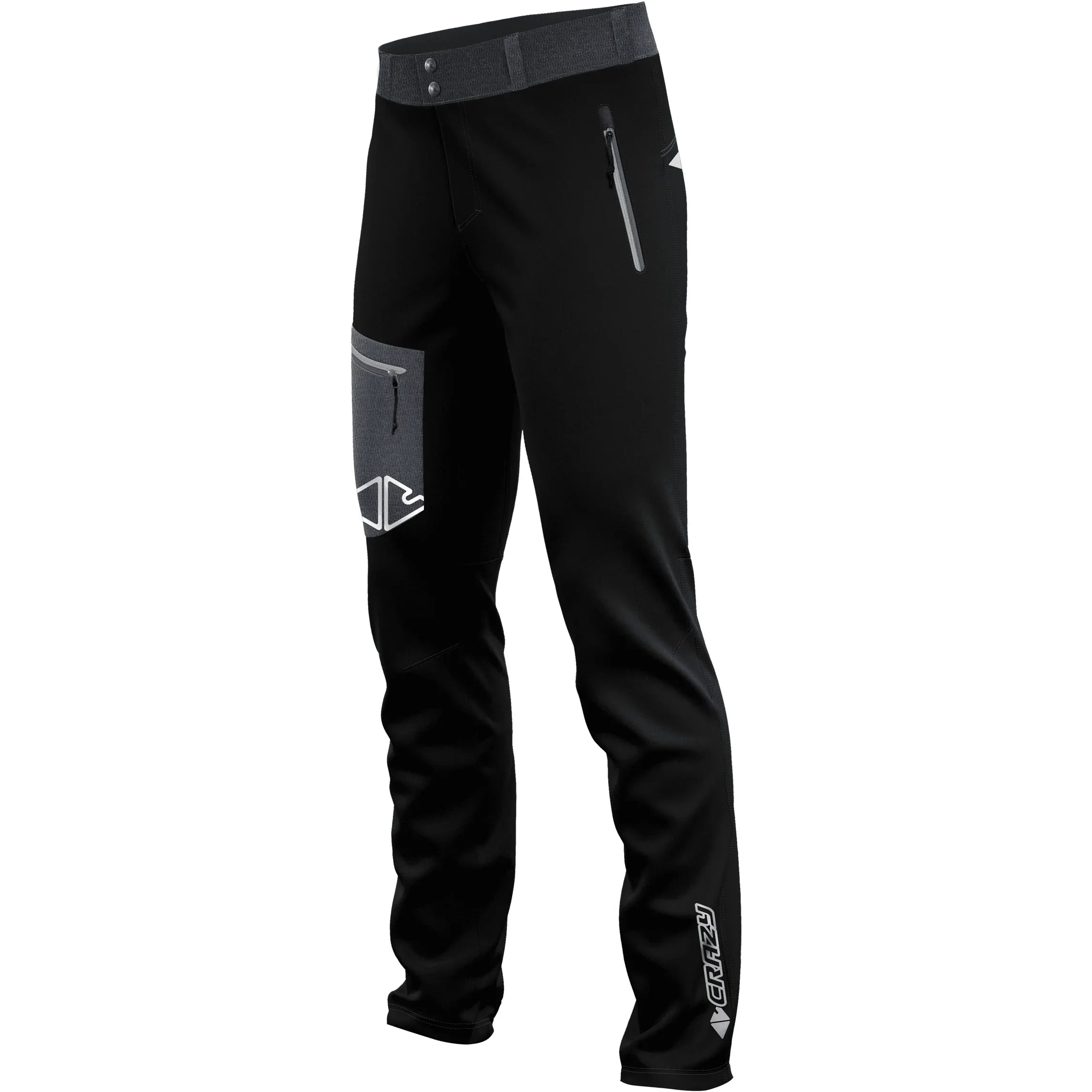 Crazy M Resolution Pant Winter Apparel - Winter Apparel Mens Softshell Bottom Crazy Small Black/Grey