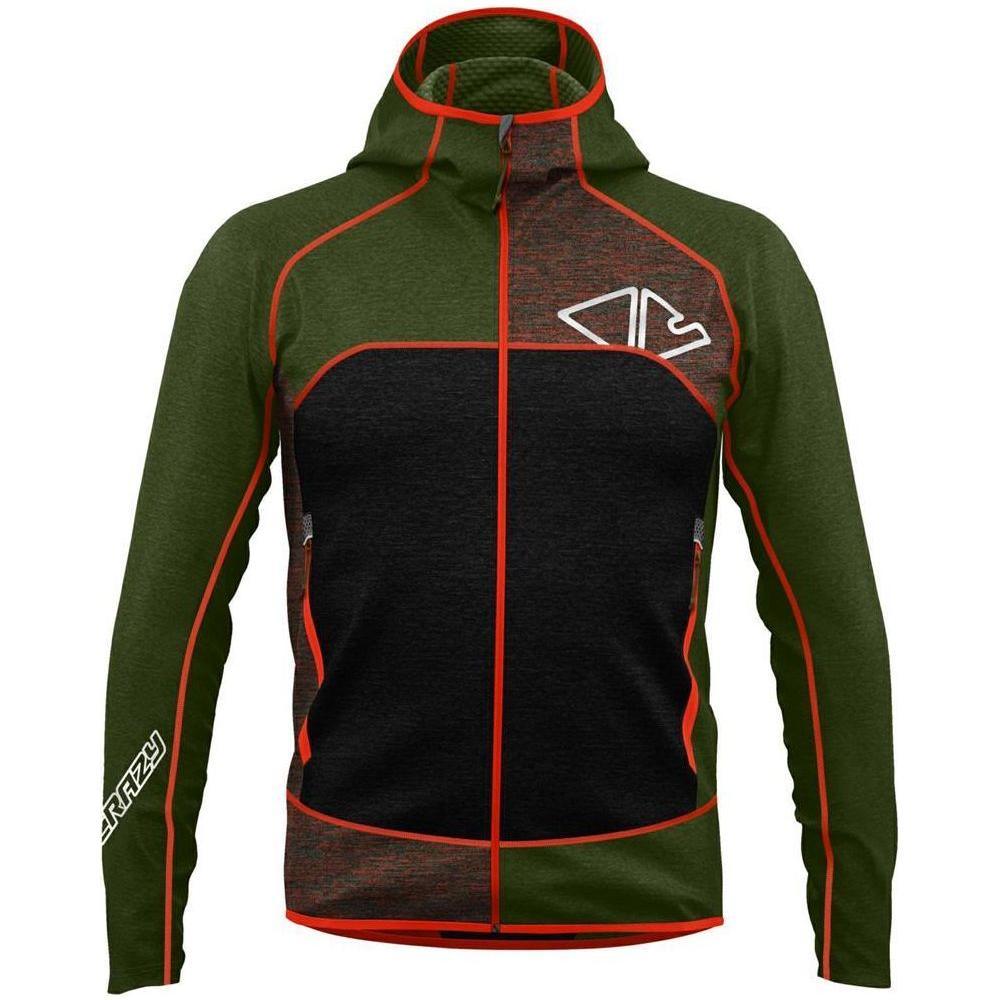 Crazy M Resolution Pull Winter Apparel - Winter Apparel Mens Mid Layer Top Crazy Large Forest/Green