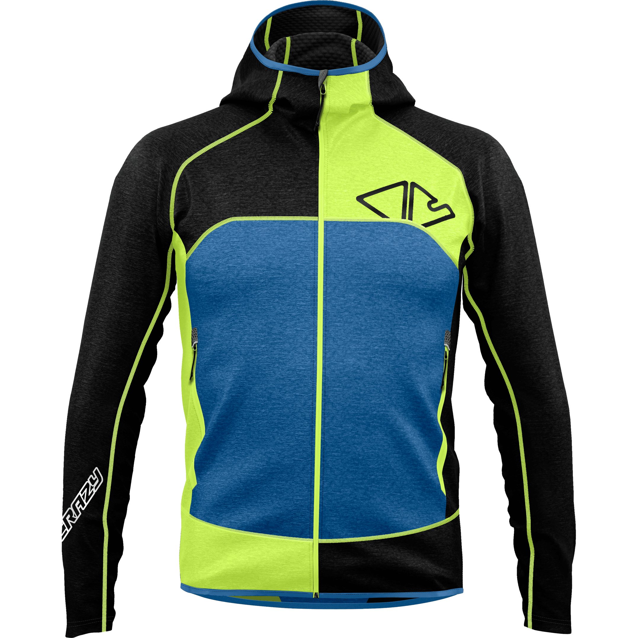 Crazy M Resolution Pull Winter Apparel - Winter Apparel Mens Mid Layer Top Crazy Small Energy/Black