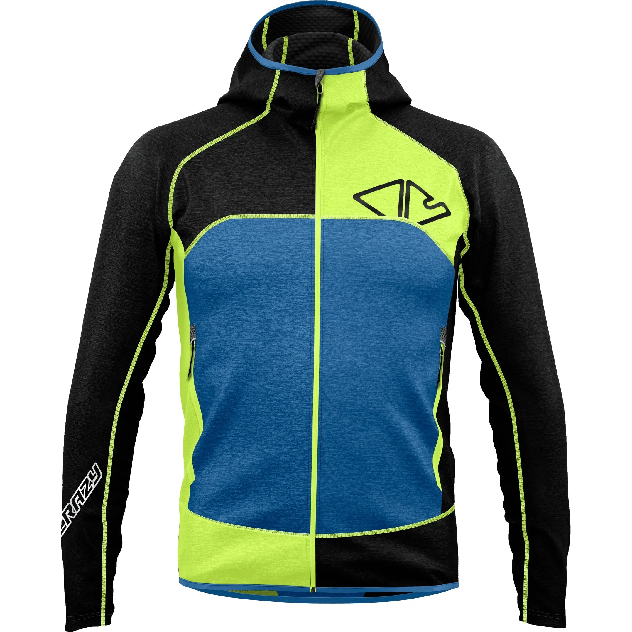 Crazy M Resolution Pull Winter Apparel - Winter Apparel Mens Mid Layer Top Crazy Small Energy/Black