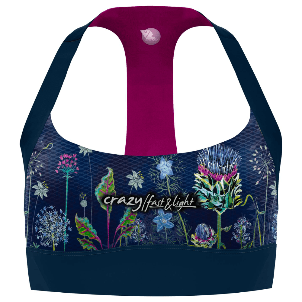 Crazy W Bra Lightning Summer Apparel - Womens Crazy XSmall Allium Flower