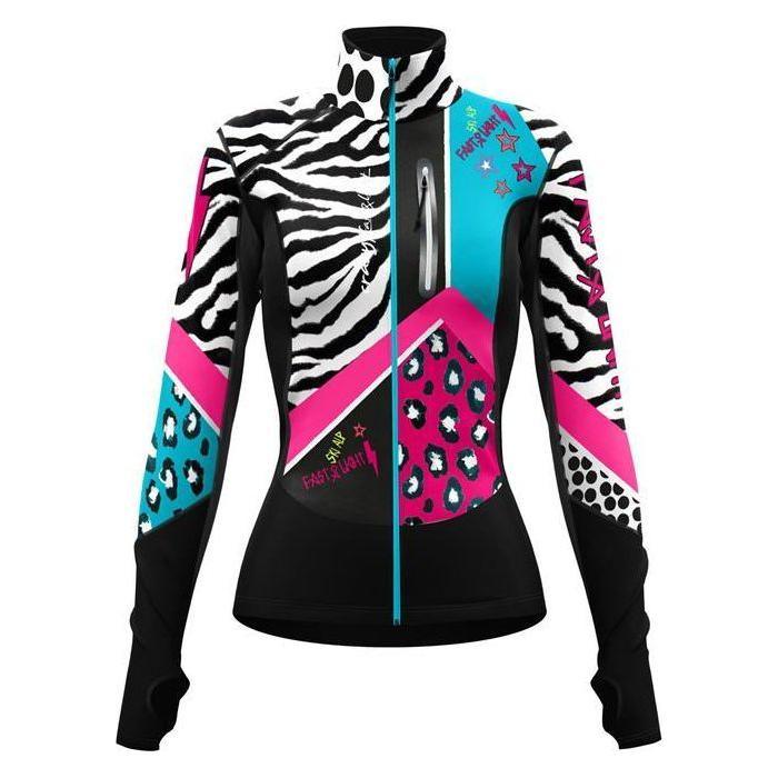 Crazy W Cervino Mid-layer Pull Winter Apparel - Winter Apparel Womens Mid Layer Top Crazy XSmall Black-Zebra