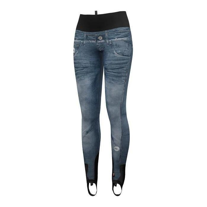 Crazy W Falls Printed Race Pant Winter Apparel - Winter Apparel Womens Softshell Bottom Crazy XSmall Print Light Jeans