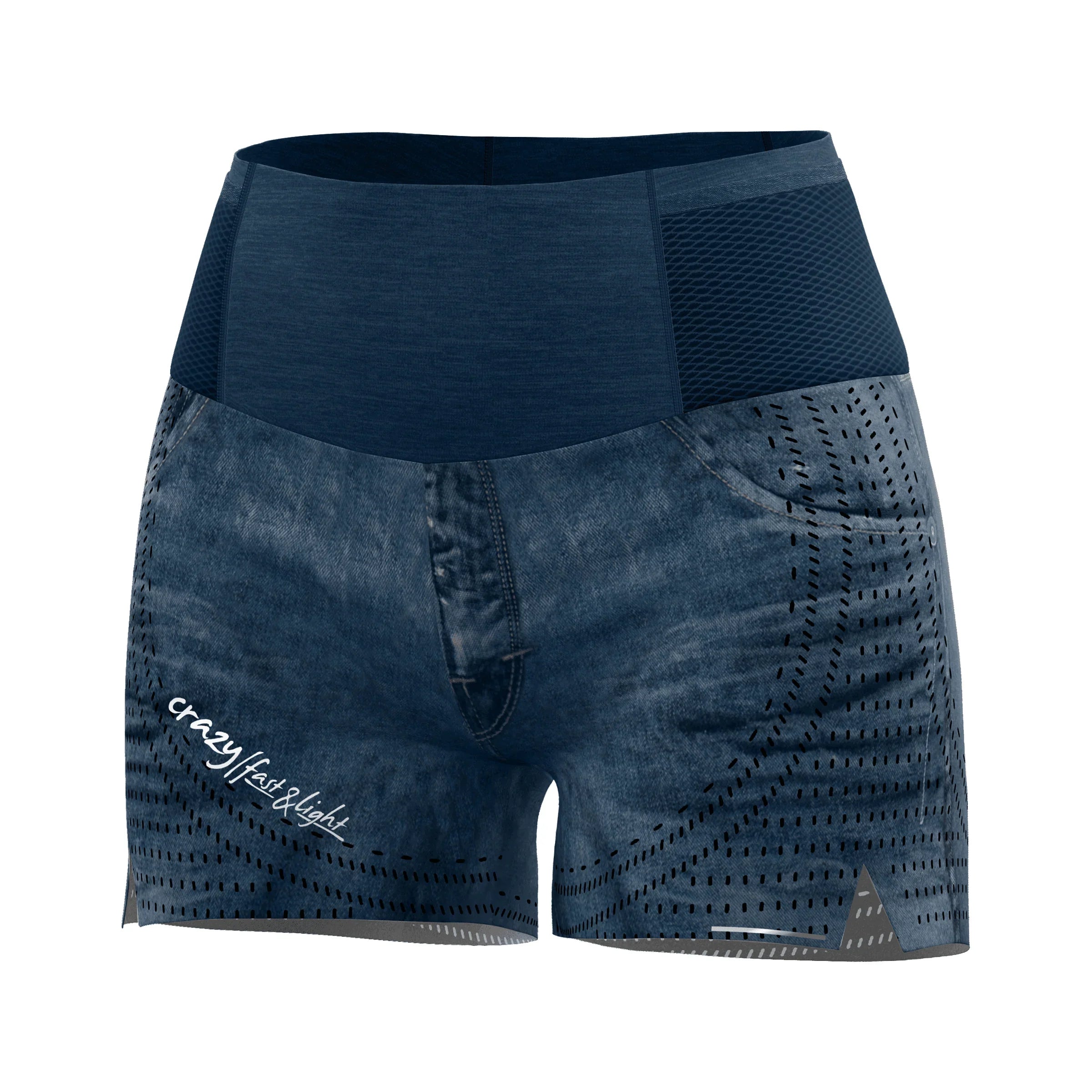 Crazy W Short Lightning Summer Apparel - Womens - Bottoms Crazy Small Print Light Jeans