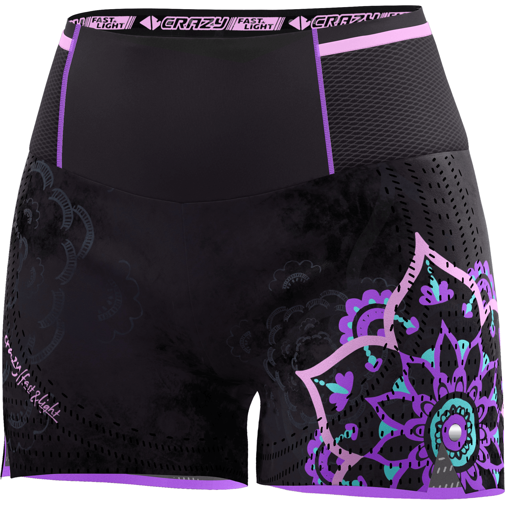 Crazy W Short Lightning Summer Apparel - Womens Crazy Small Mandala