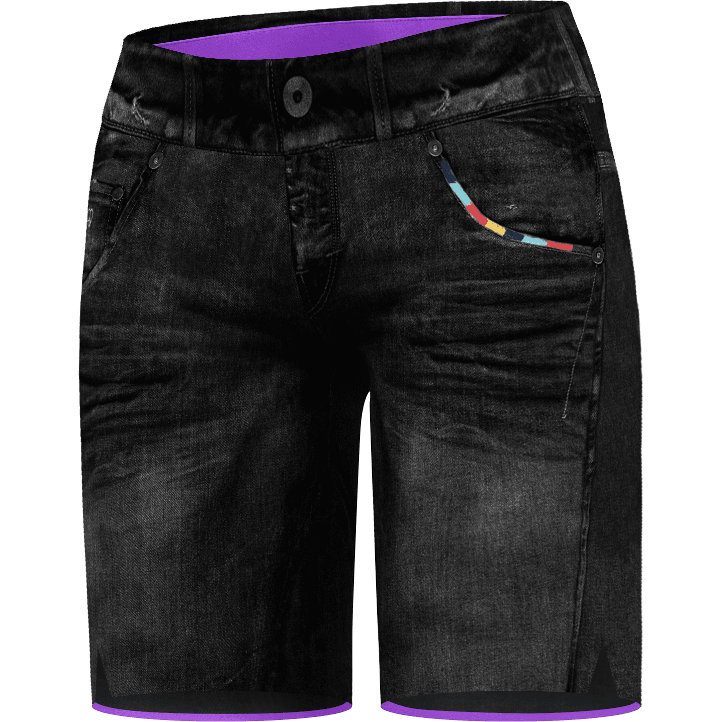 Crazy W Short Wonder Magic Summer Apparel - Womens Crazy Small Print Dark Jeans