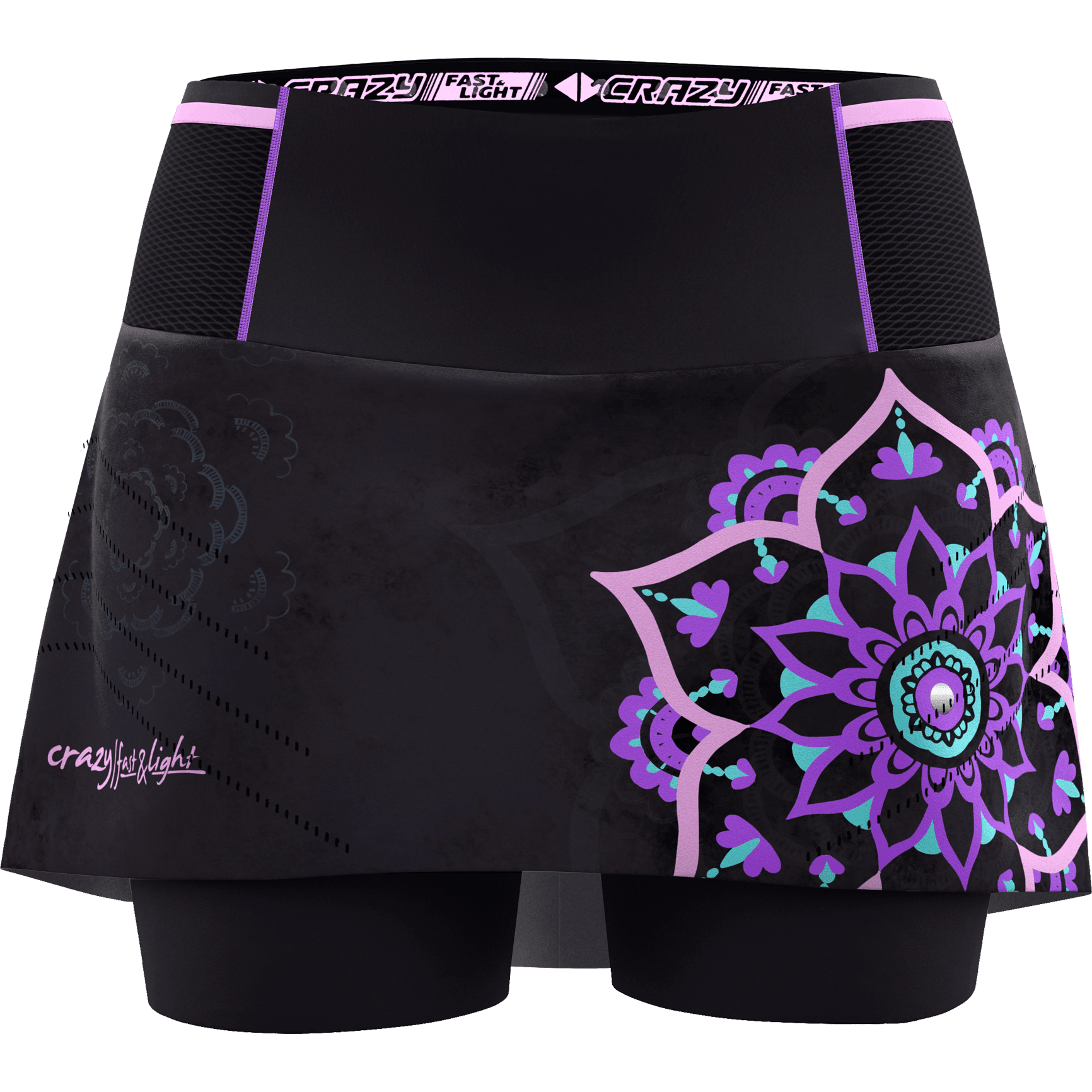 Crazy W Skort Voltage Summer Apparel - Womens Crazy Small Mandala