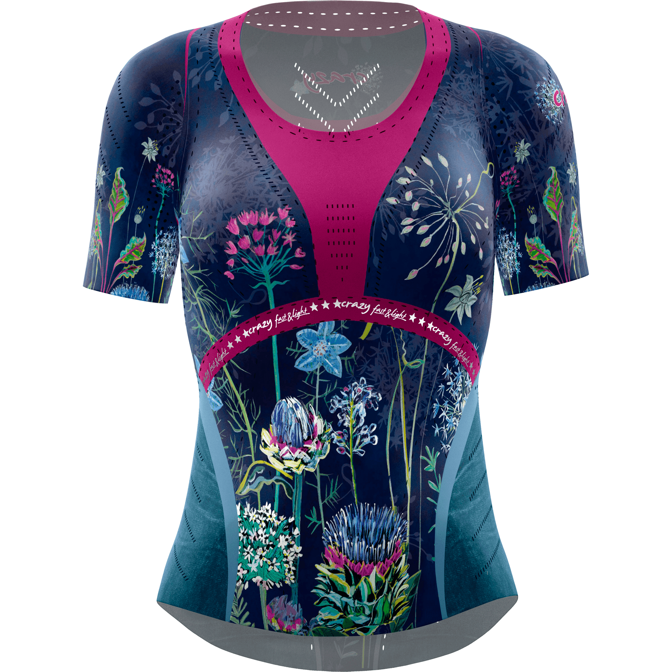 Crazy W T-Shirt Voltage Summer Apparel - Womens Crazy XSmall Allium Flower