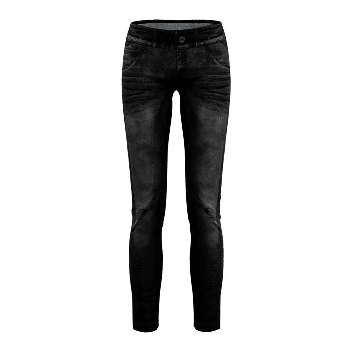 Crazy W Wonder Magic Pant Winter Apparel - Winter Apparel Womens Softshell Bottom Crazy Small Print Jeans Black