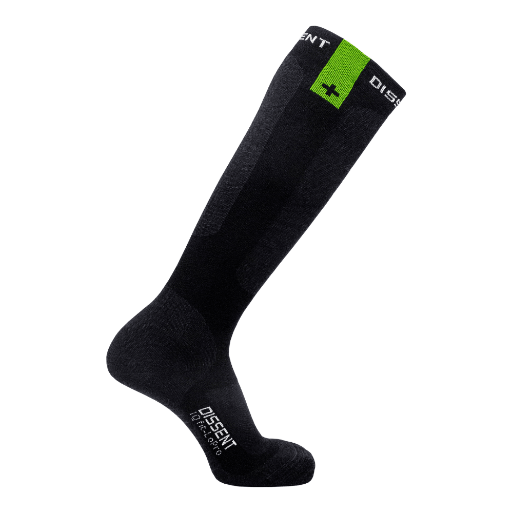 Dissent IQ Fit- LoPro Padded Merino Socks Winter Apparel - Socks Dissent XSmall